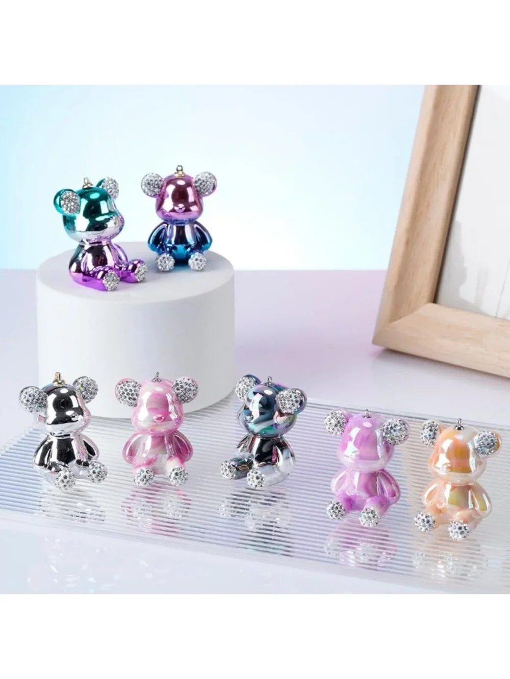 Cute Pink Pom Pom Keychain for Women | Adorable Car Accessories & Gifts